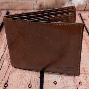 Pierre Cardin Brown Leather Wallet Used in GREAT shape